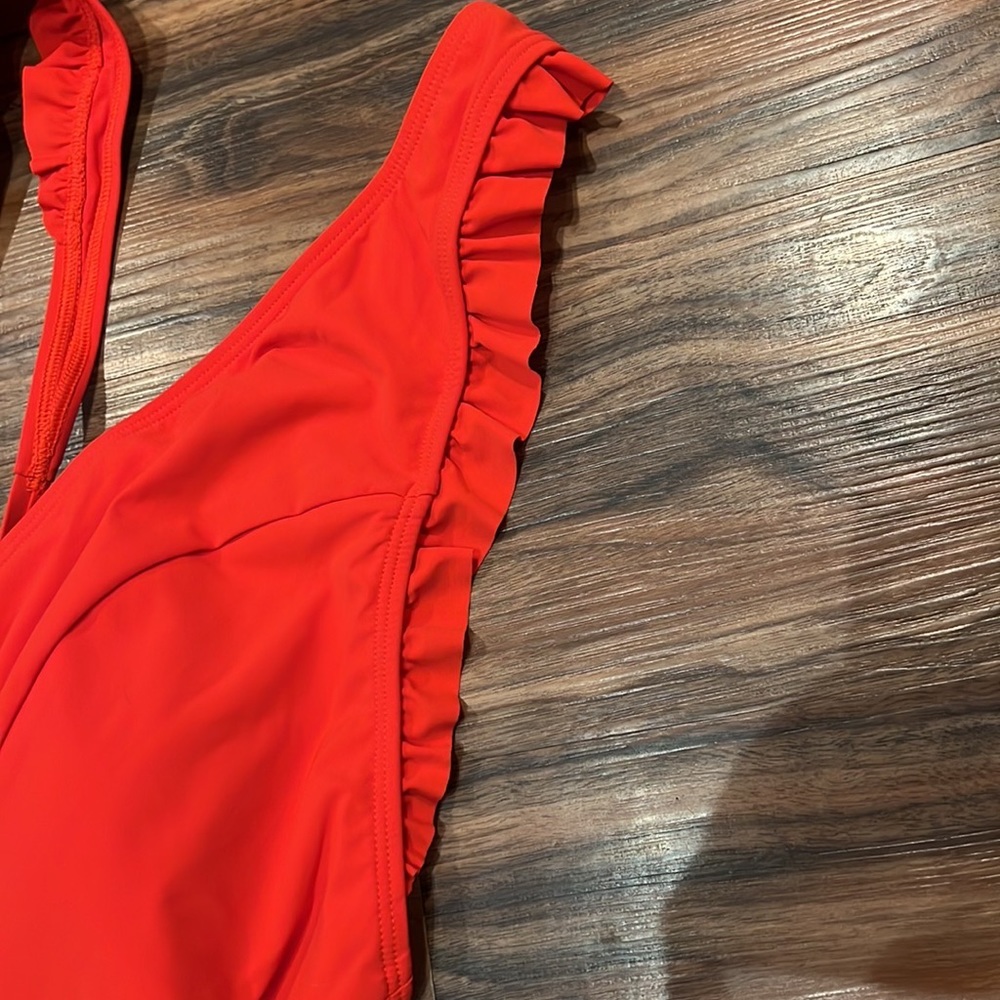 Skinnydippers Ruffle Plunge One Piece - Picture 12 of 16